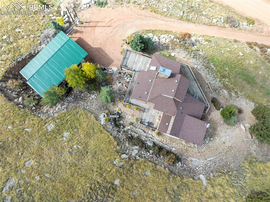 Aerial view of property's location