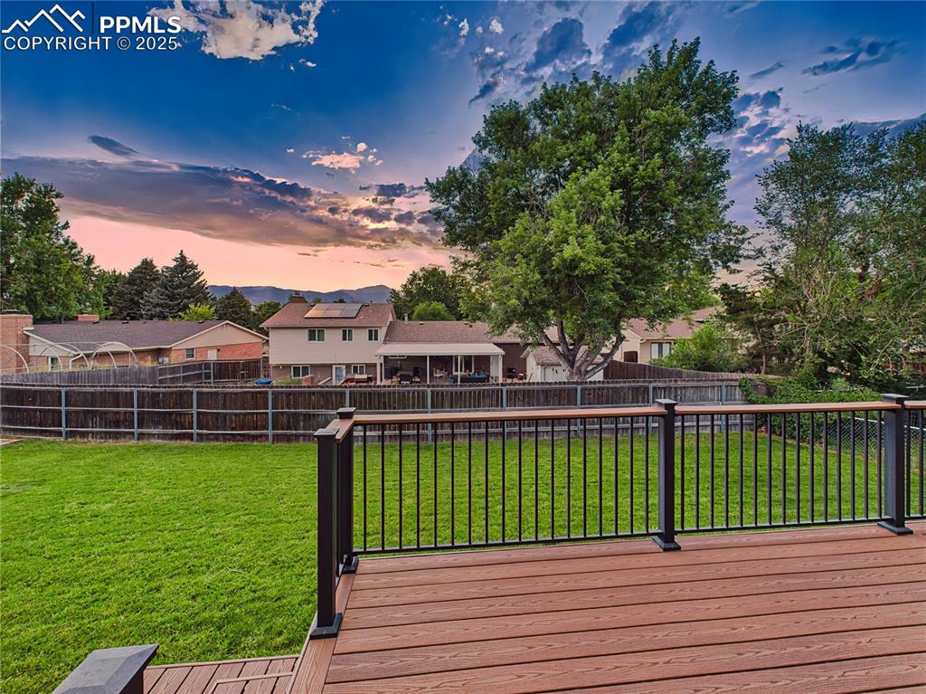 Deck with Mountain Views – Enjoy breathtaking Pikes Peak views from the elevated deck, with plenty of space to unwind or host guests in a private, fenced yard setting.