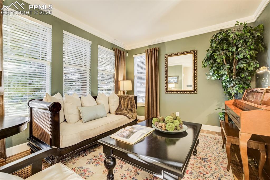 Gorgeous Formal Living Room is inviting and versatile