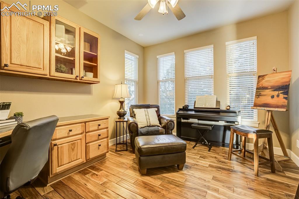 Large office with plenty of room for hobbies as well