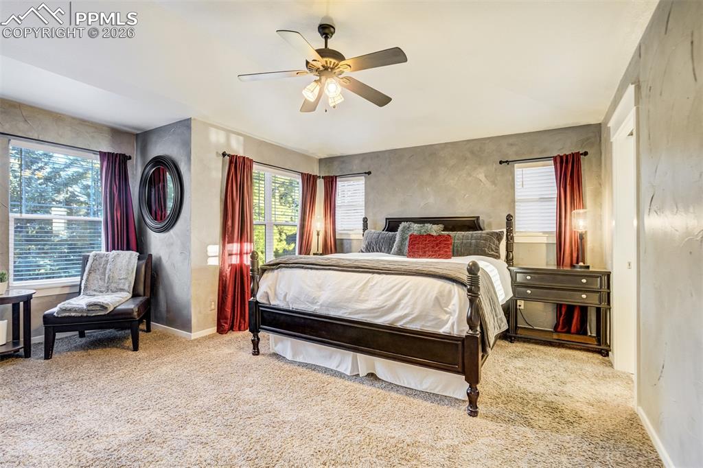 A perfect primary retreat complete with a sitting area