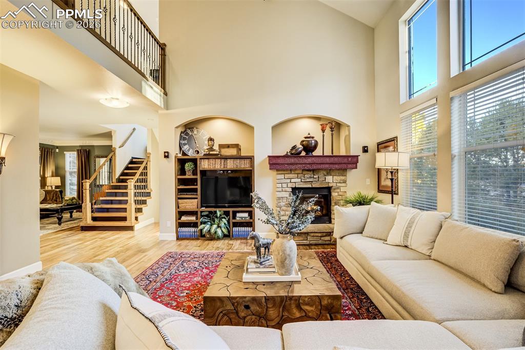 The Family Room is inviting and open