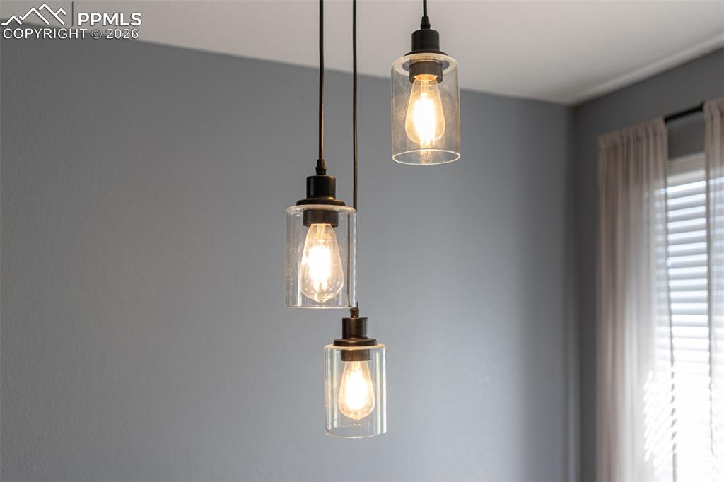 Detailed view of the lighting features