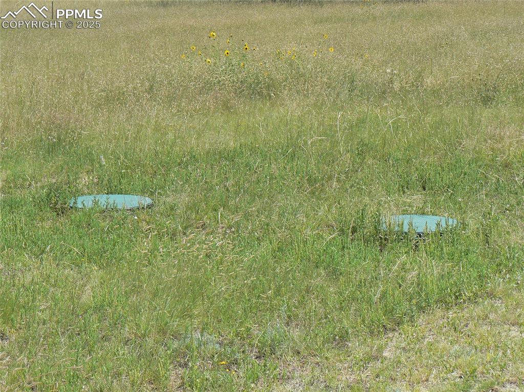 Septic system is east of the south end of the house