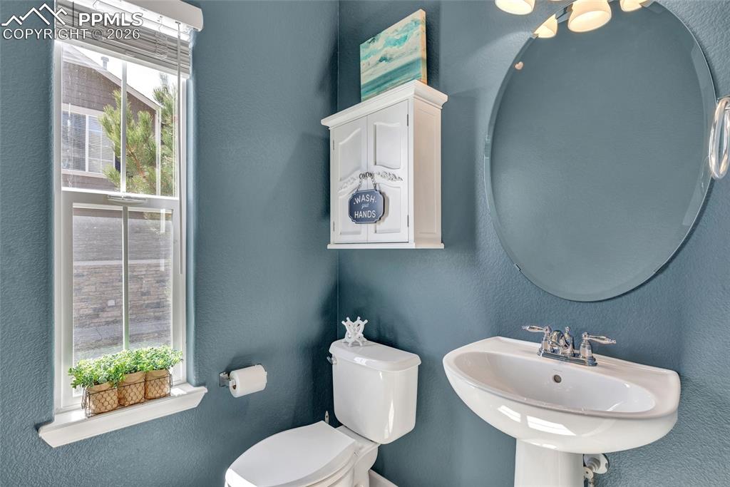 Half bath on main level
