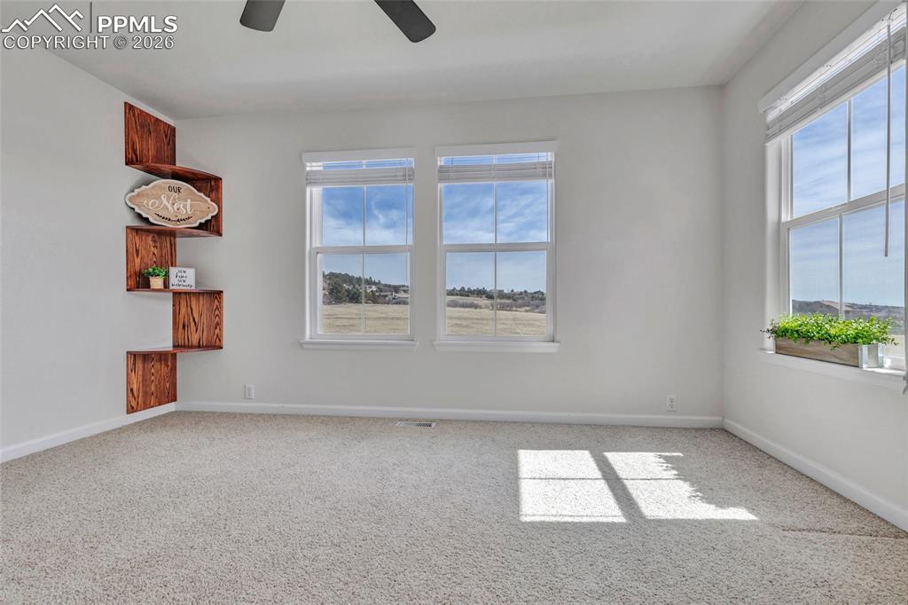 Second bedroom with built in's and view