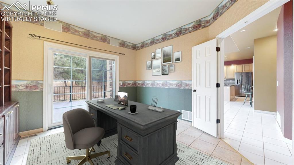 Virtually Staged office