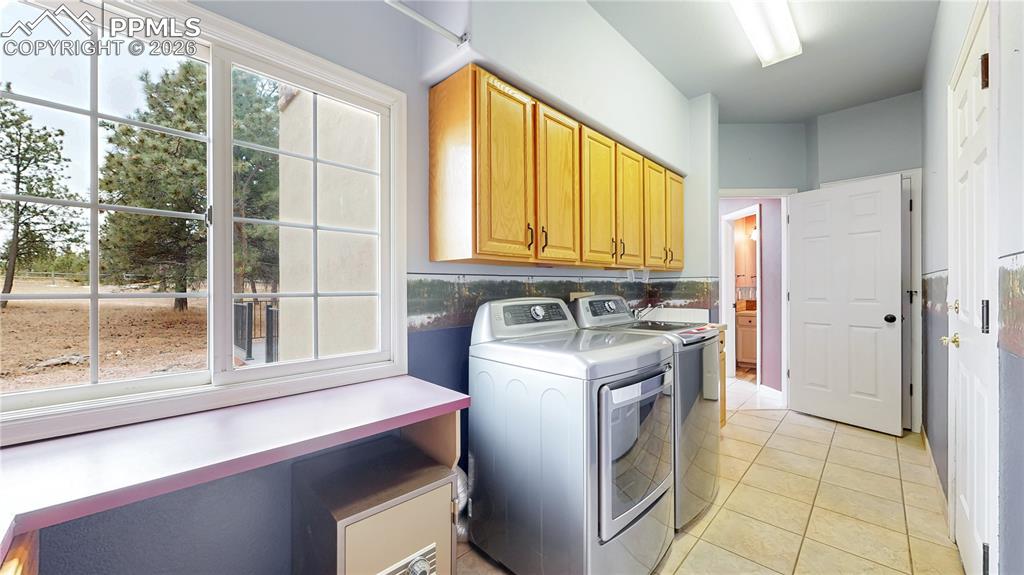 Main level laundry and mudroom area