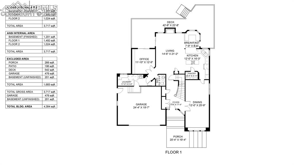 Main Level Floor Plan