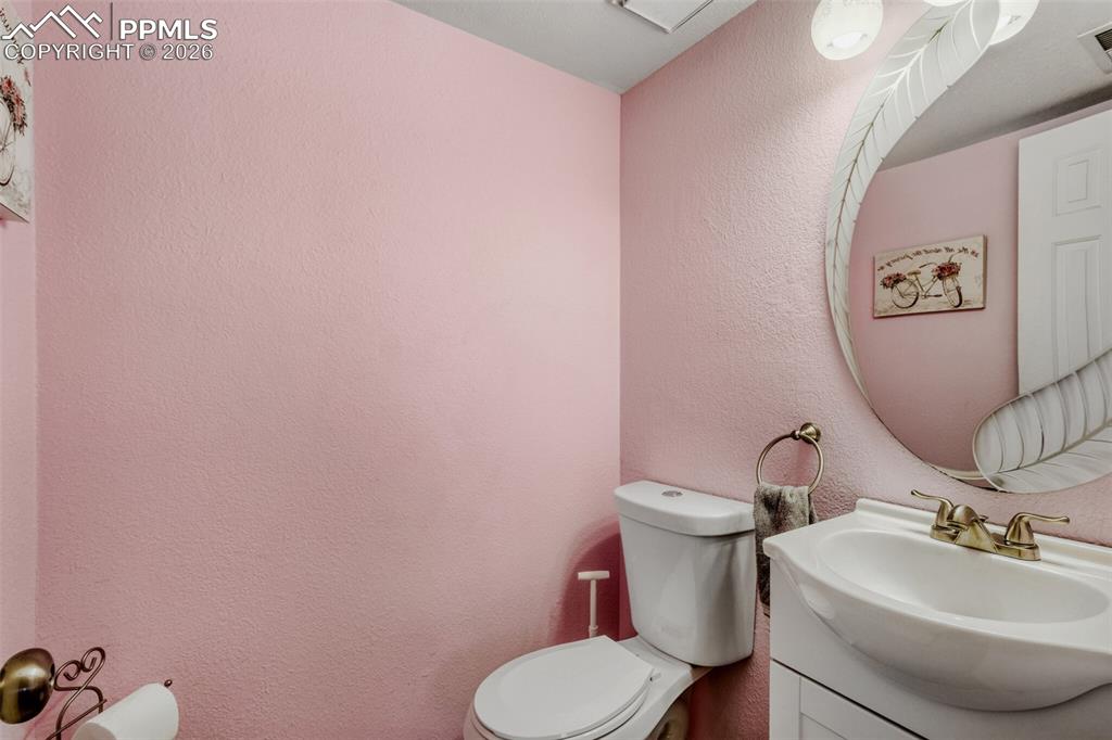 Half Bath on Lower Level