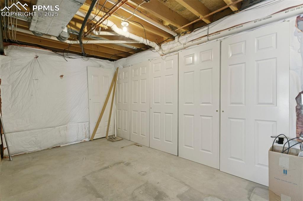 Huge storage area/mechanical room combo! There is LOTS of closet space on this level!