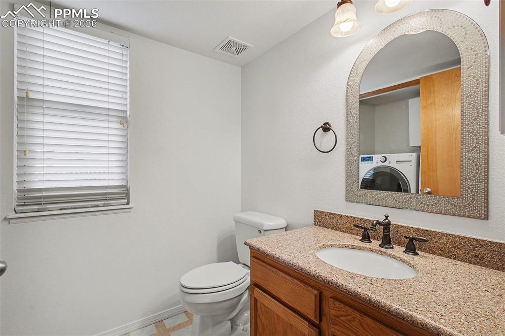 Main floor half bathroom