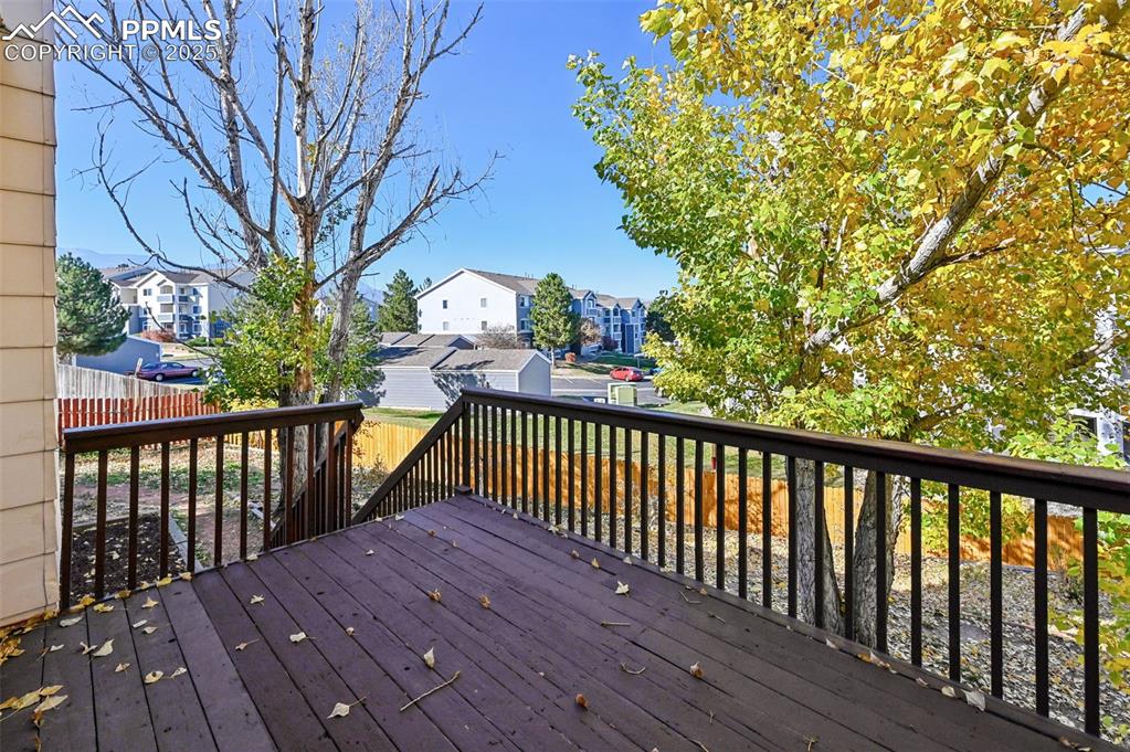 located off the kitchen