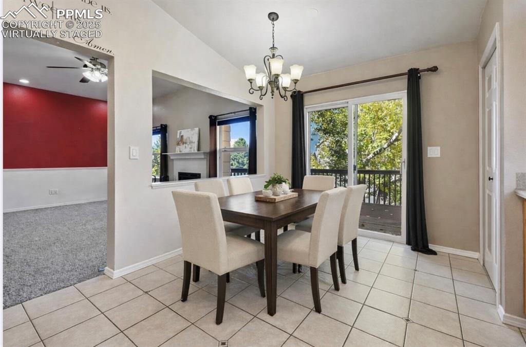 Virtually staged kitchen