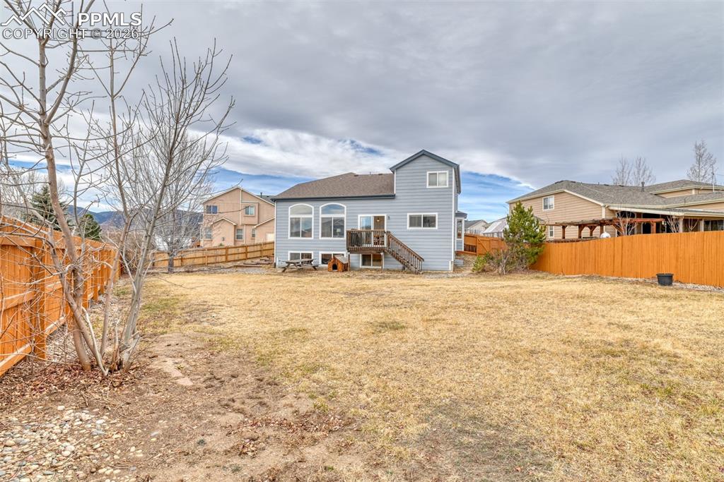 View from the back of the lot