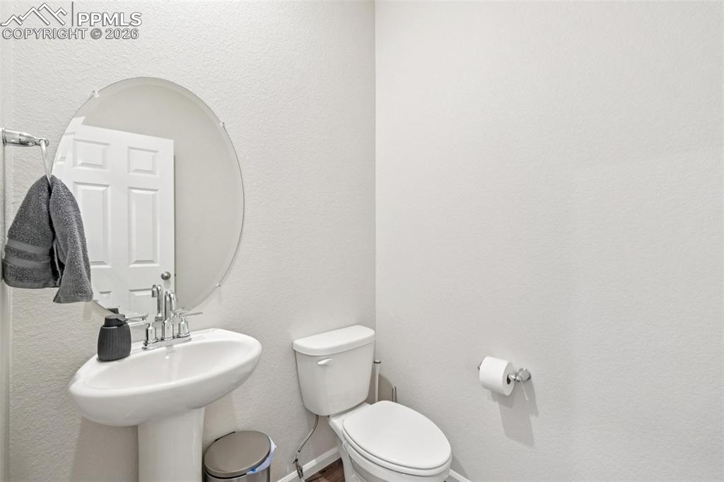 Main level powder room