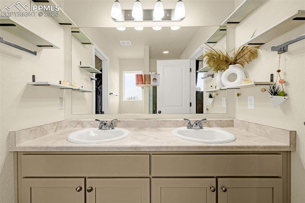 Primary Bathroom also includes Dual Vanity sink