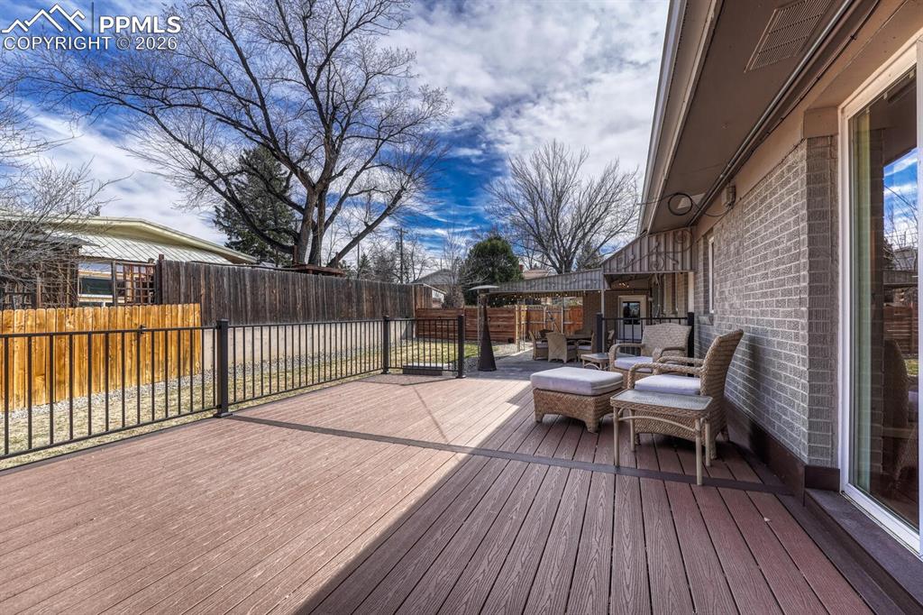 Trek deck off the primary bedroom.