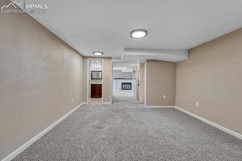 Additional family room space, perfect area for a game or play room.