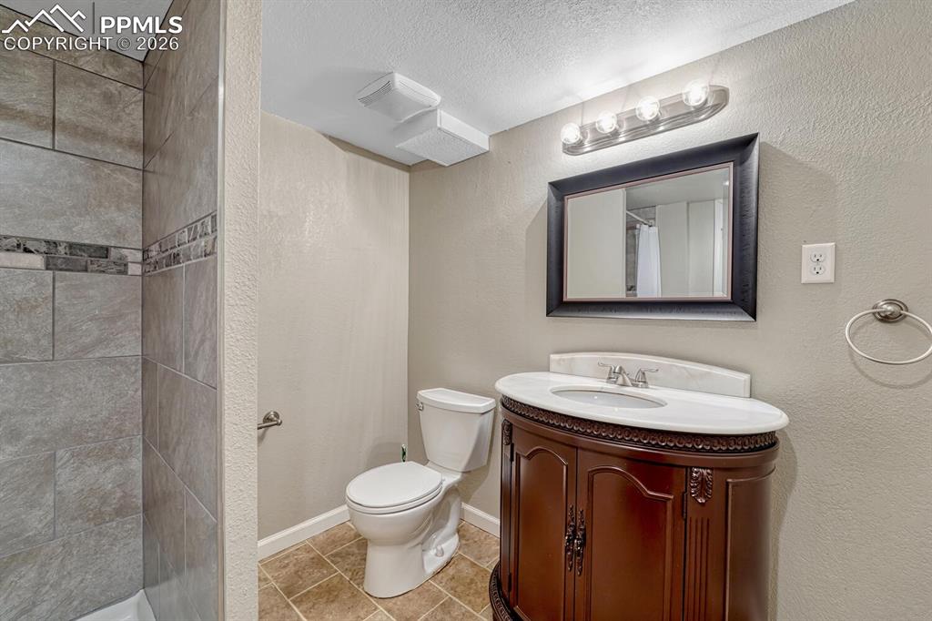 Basement 3/4th bath. 