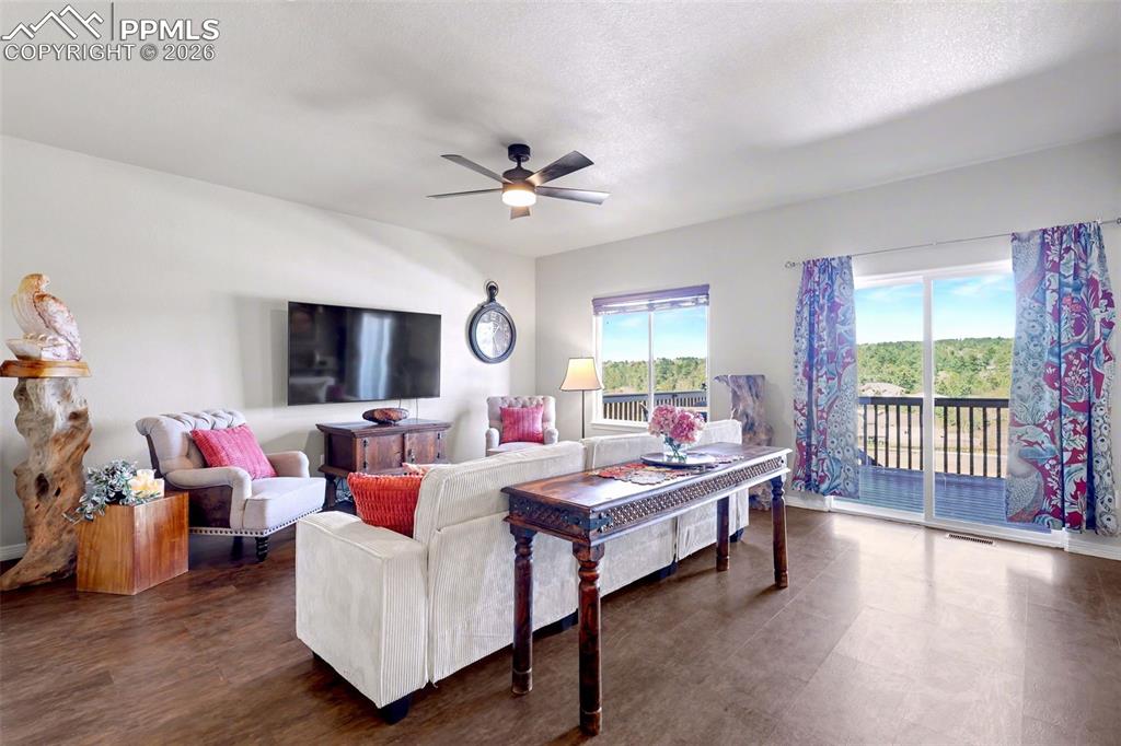 Open and bright living room