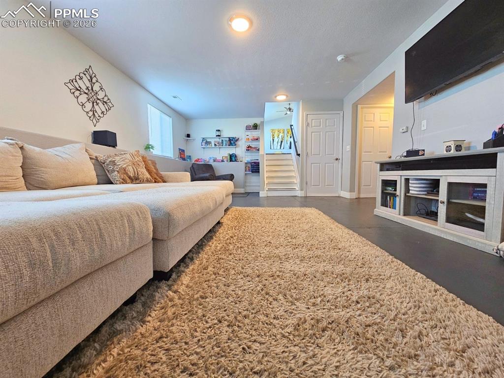 Family room to the view upstairs 