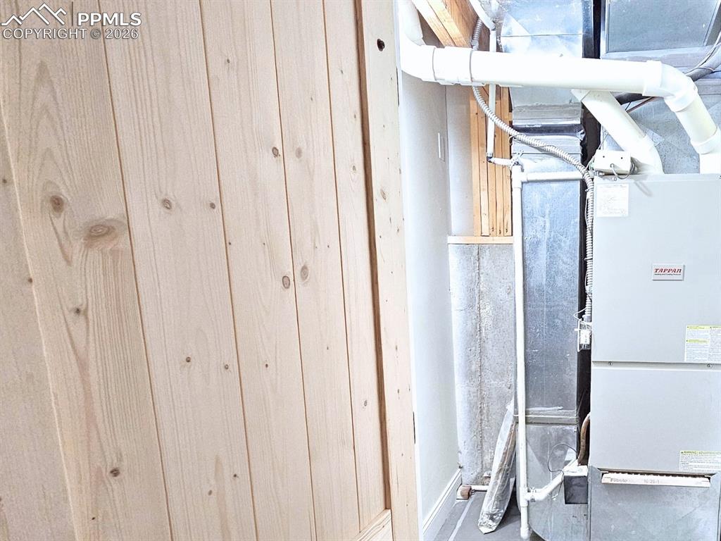 HVAC Room w/ Framhouse Door