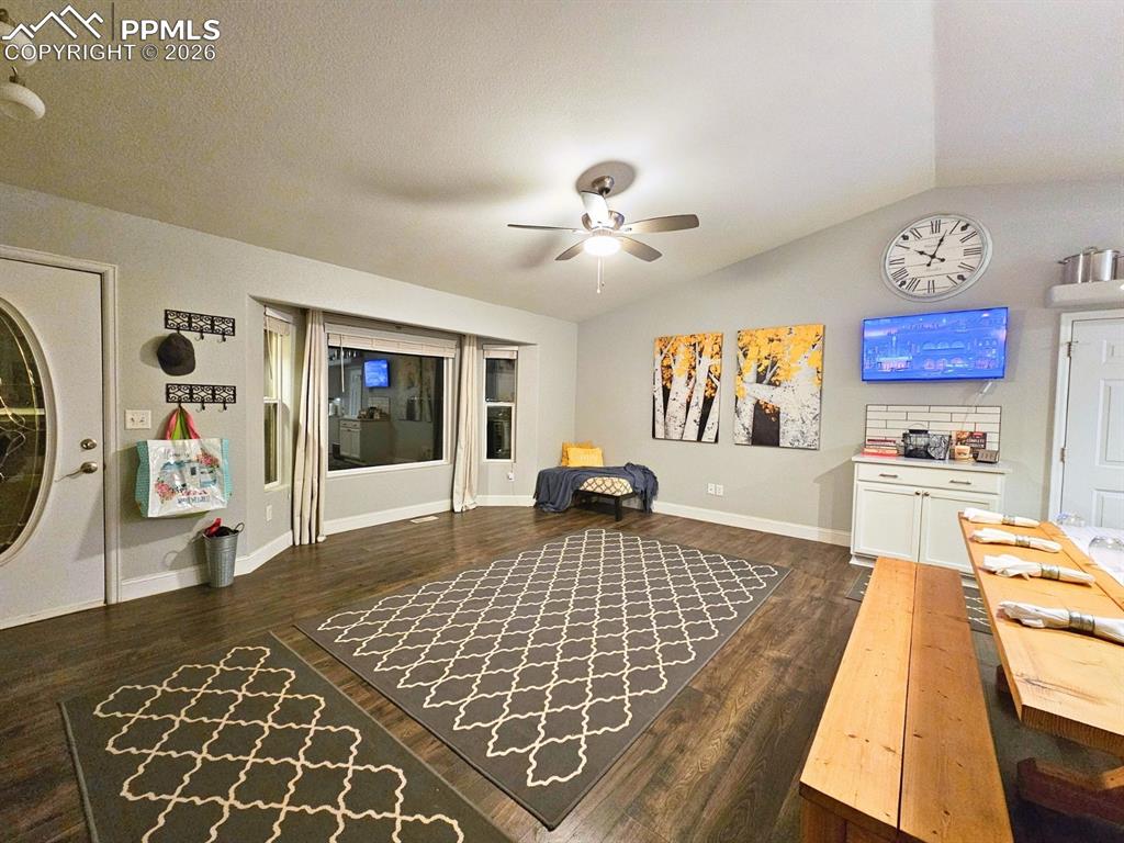 Living room where intimate gatherings and space to entertain