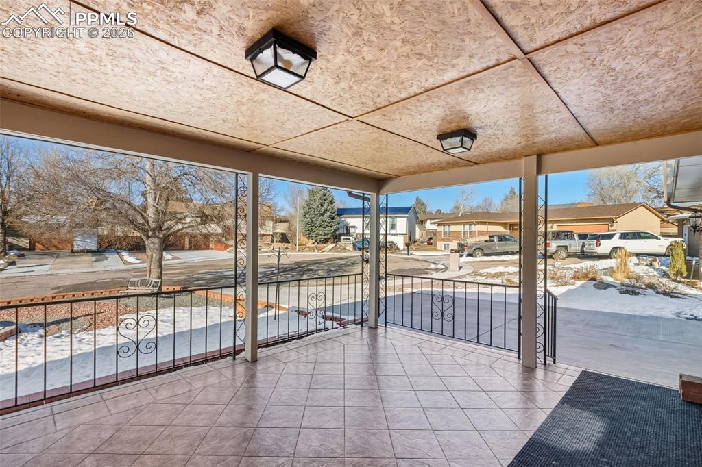 Front Covered patio.