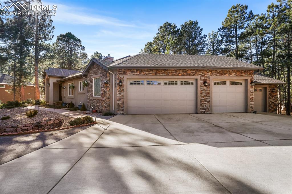 Attached garage with workshop capabilities 