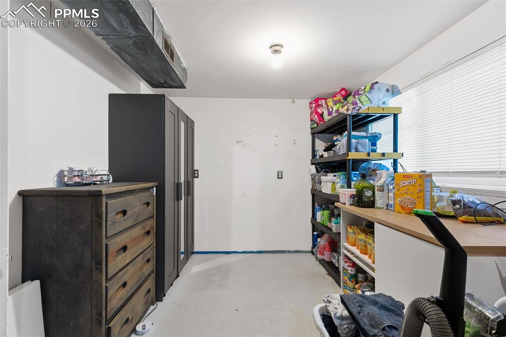 View of storage room