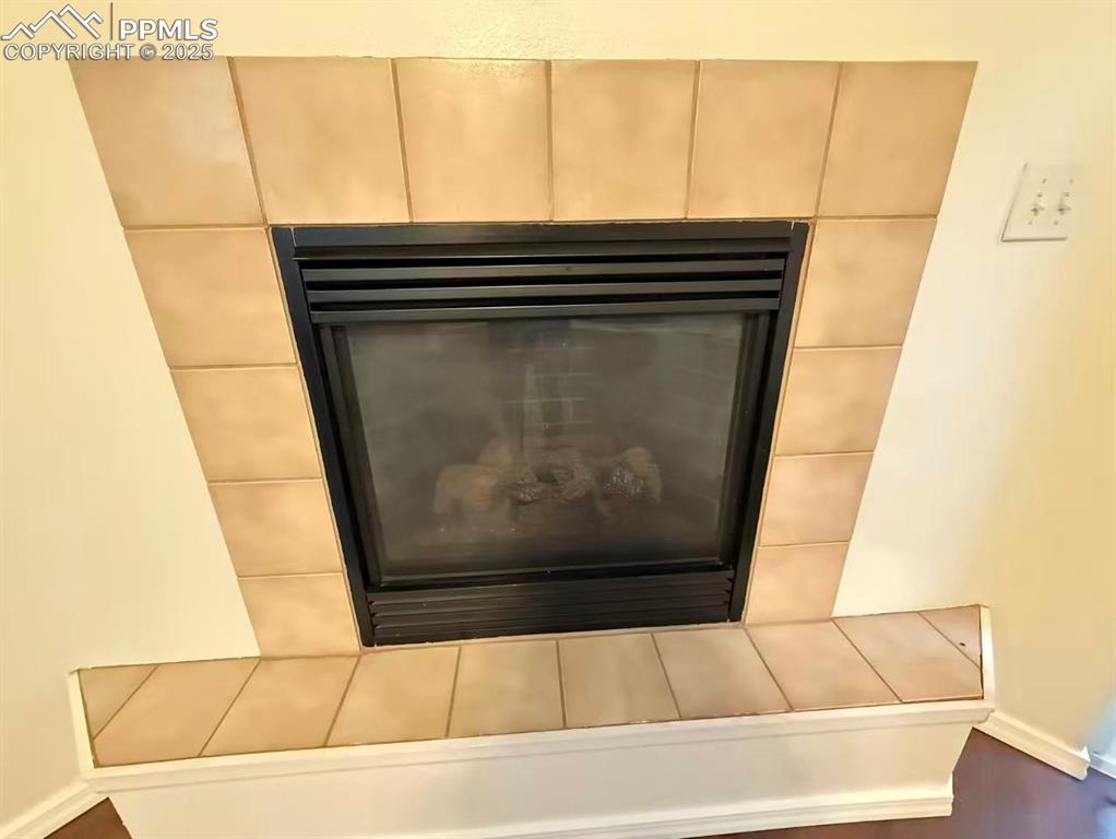 Detailed view of wood finished floors