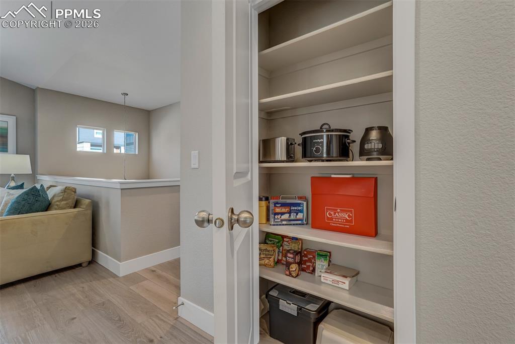 View of storage area