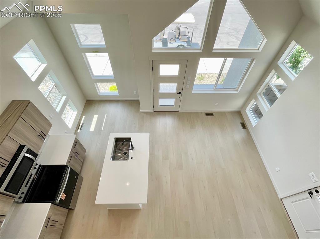 View of main level from the loft