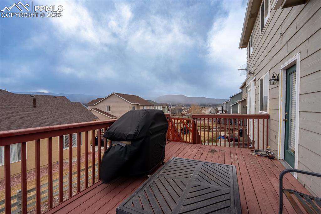 Deck off kitchen walk out - main floor
