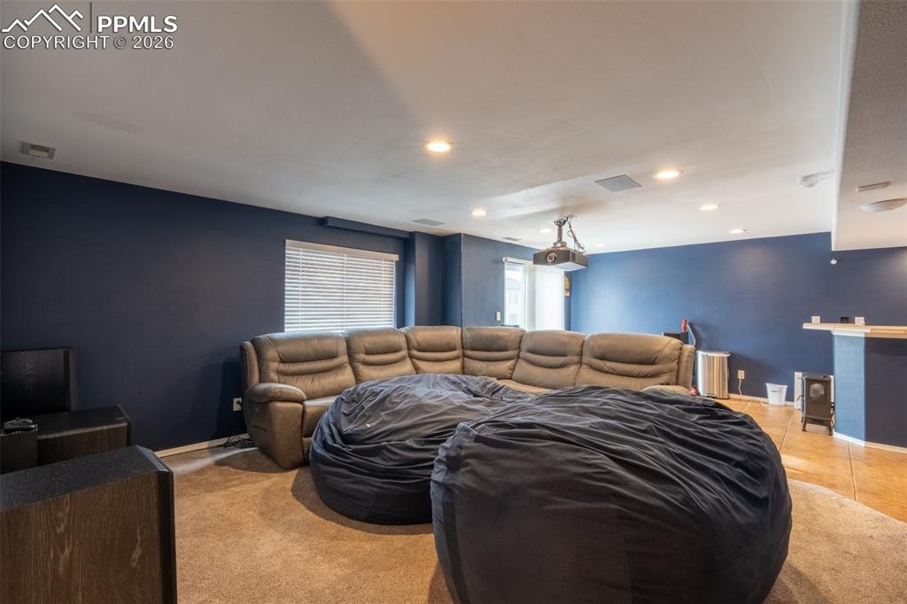Living room/home theater - basement
