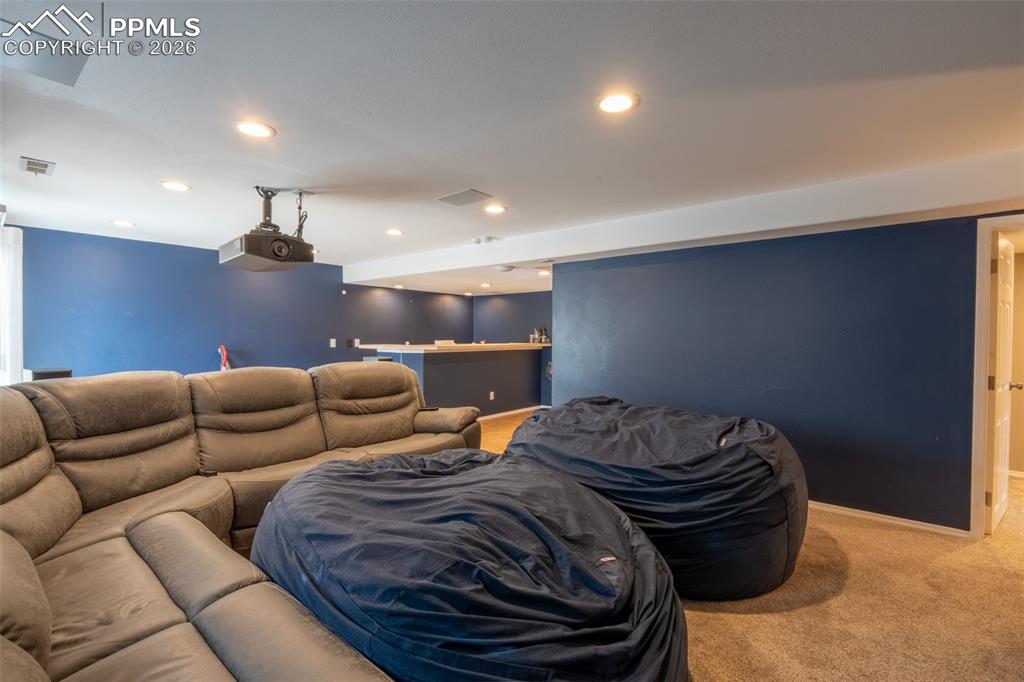 Living room/home theater - basement