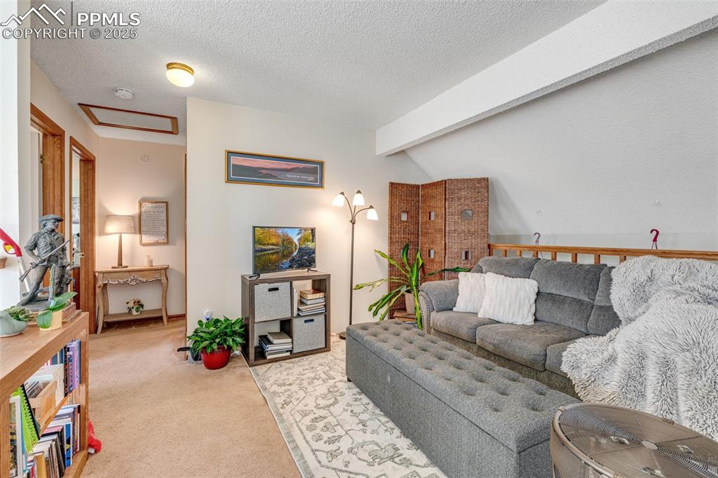 Spacious loft with ample natural light. 