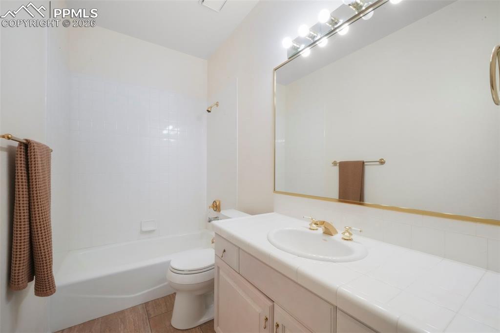 Basement hall bathroom