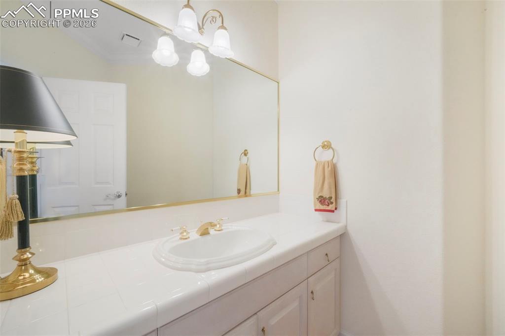 Basement hall bathroom