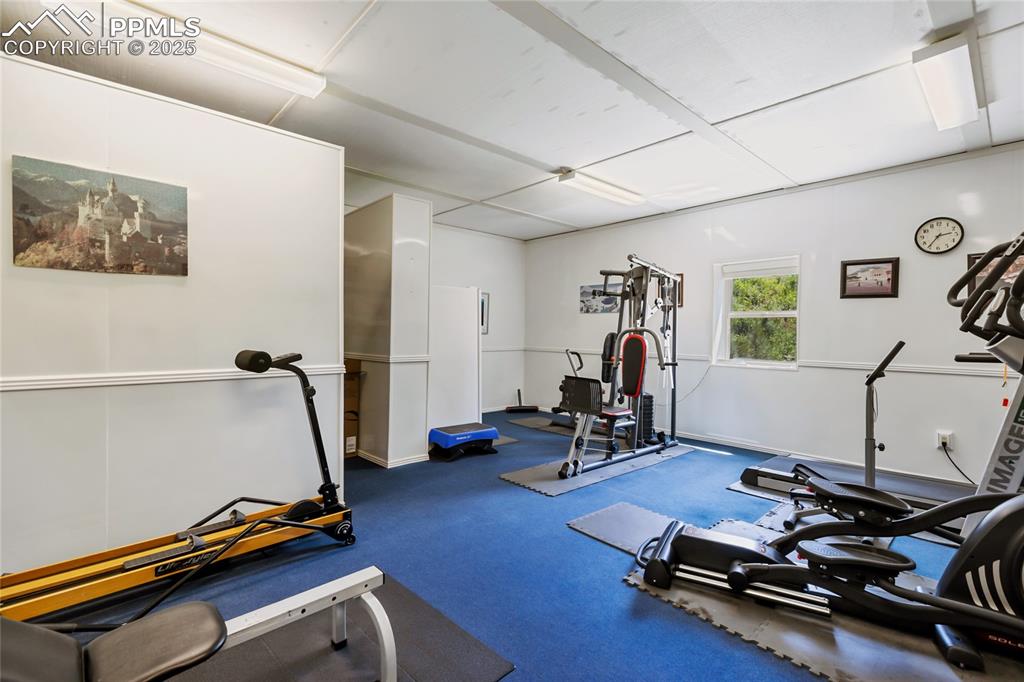 View of exercise room. 