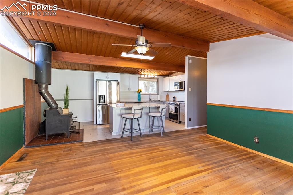 Living room to kitchen