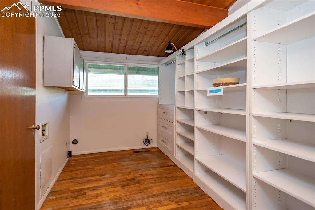 Was used as a laundry room and office.