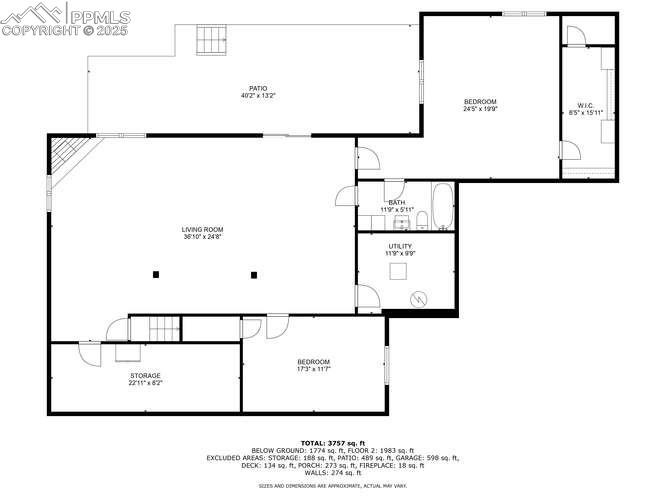 View of floor plan / room layout