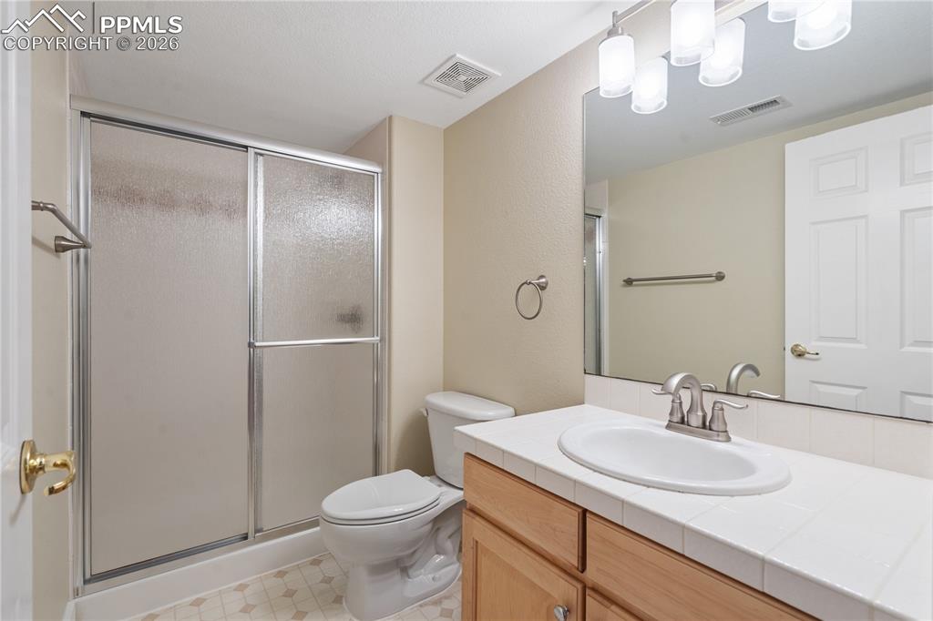 3/4 bathroom in basement