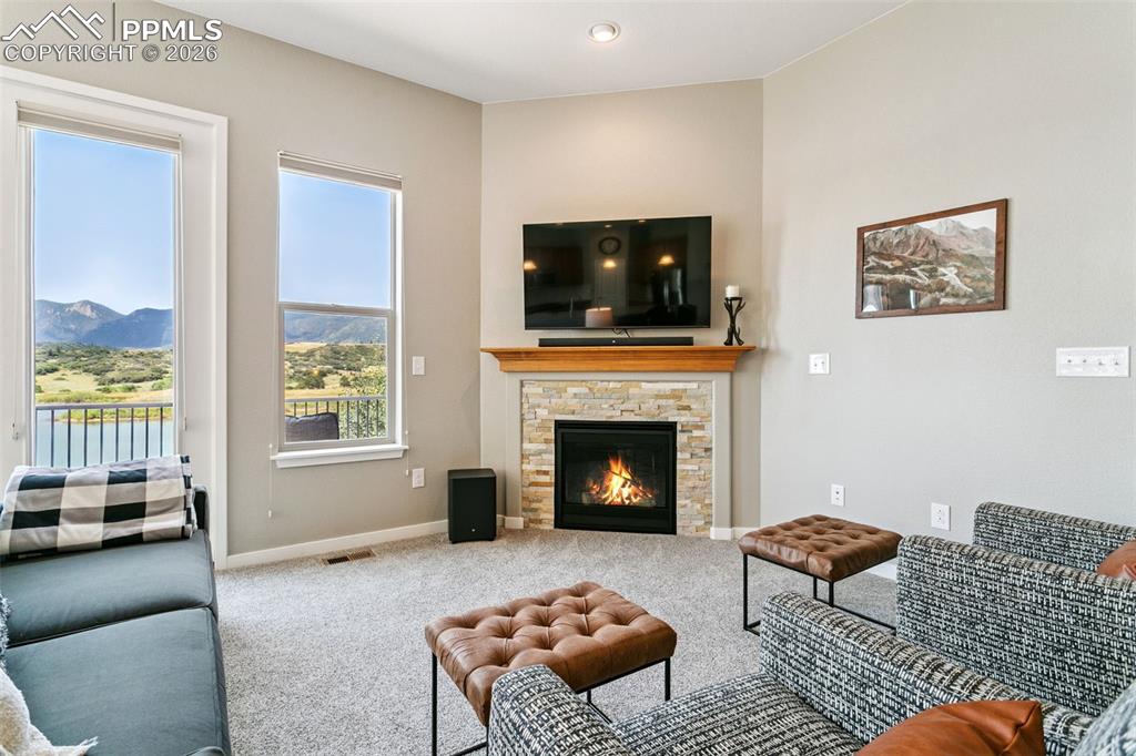 Living Room featuring Upgraded Carpet & Pad