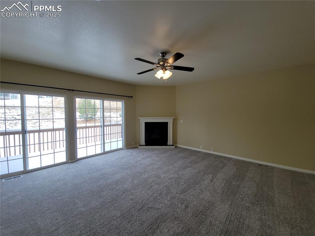 Walk-out to the back balcony