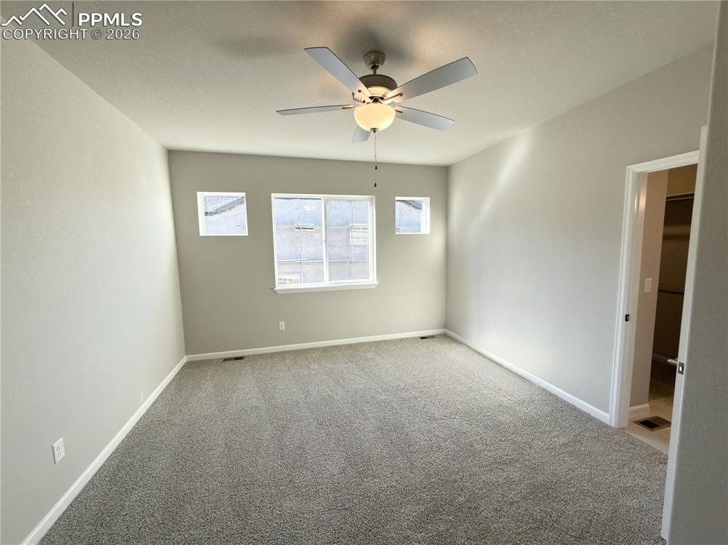 Primary Bedroom located on the Main Level with Walk-in Closet and Luxurious 4 Piece Bath!