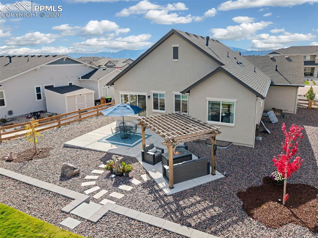 Spacious lot with well designed landscaping, patio and yard