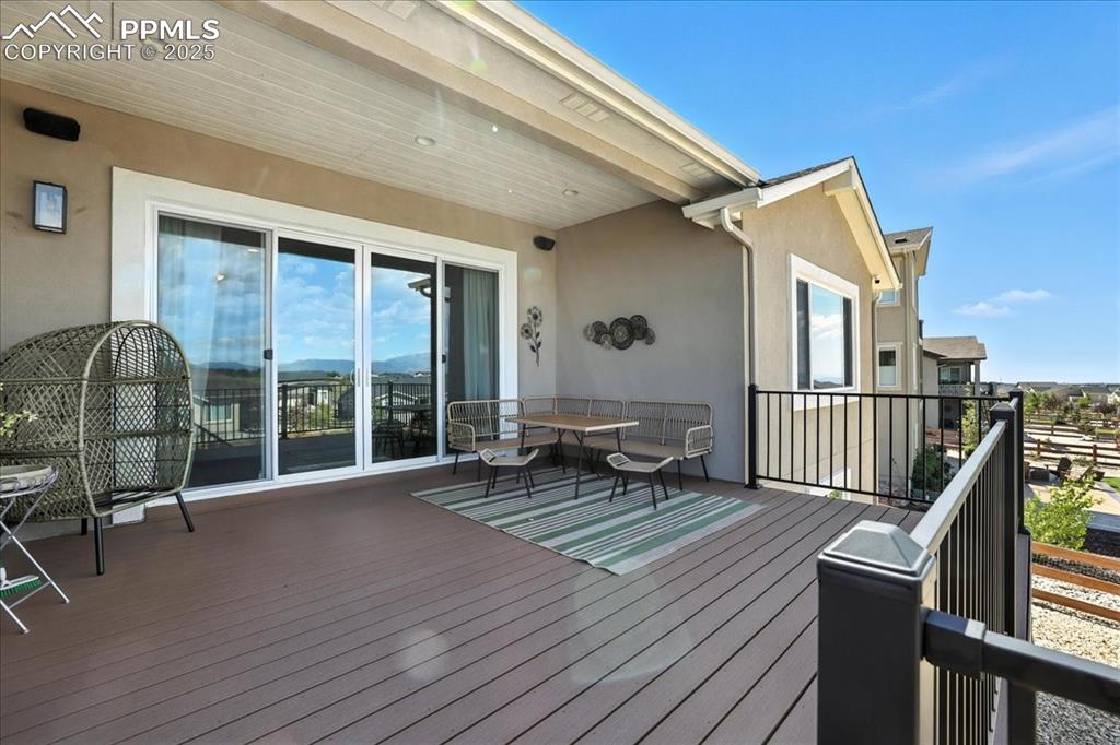 View of wooden terrace